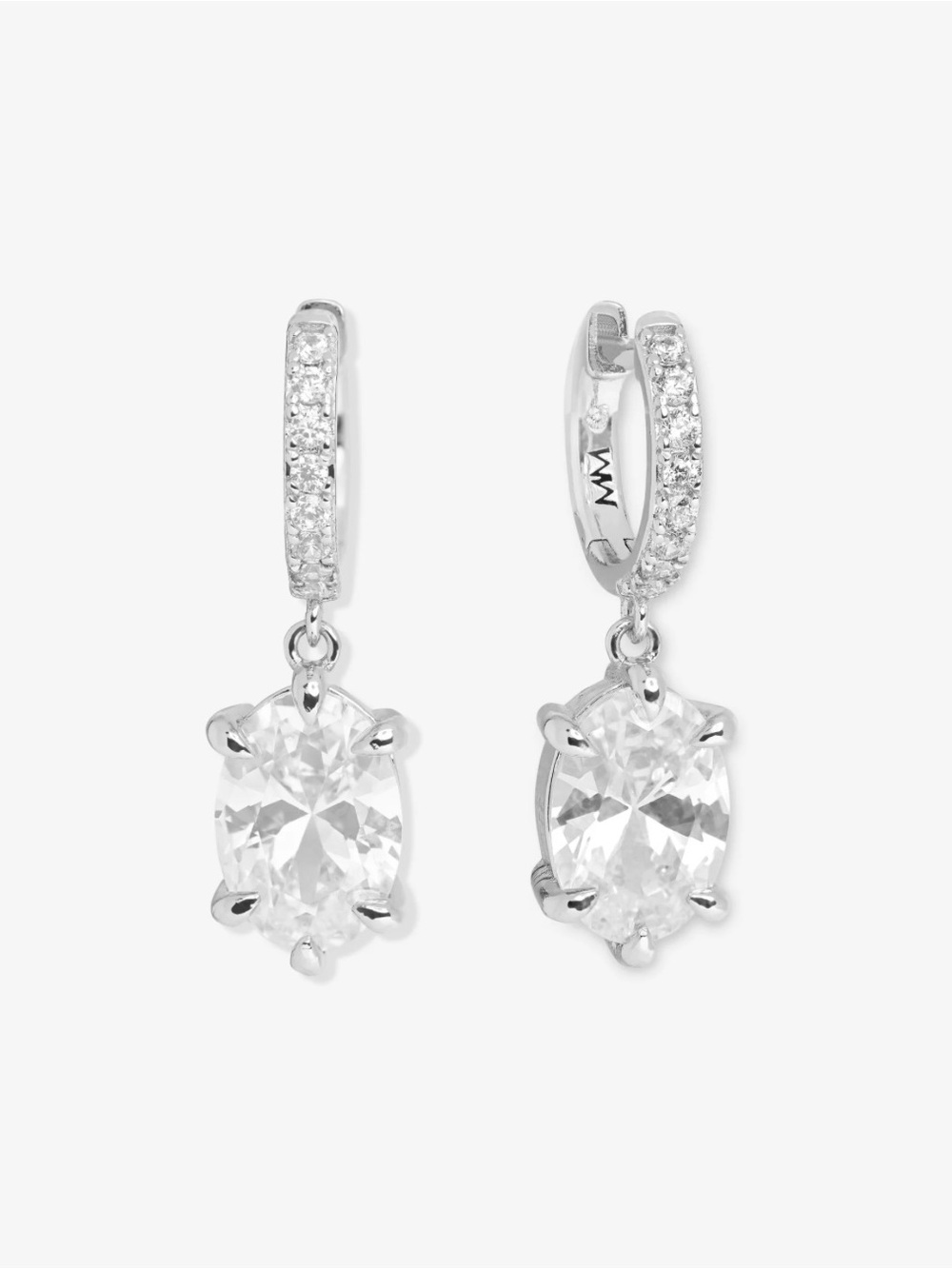 Melinda Maria She's on Point Earrings Silver